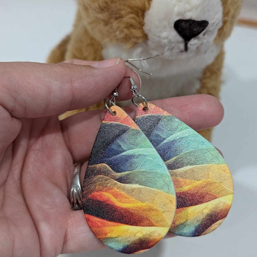 Colorful Teardrop Earrings